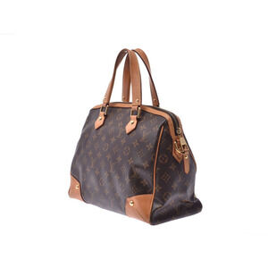 Louis Vuitton Handbag Brown Retiro Leather Monogram Strap